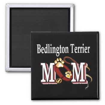 Bedlington Terrier Dog Mom Magnet by DogsByDezign at Zazzle