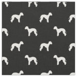 bedlington terrier dog silhouette black fabric