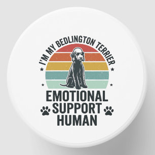 Bedlington Terrier Emotional Support Human Vintage Mini Candle Favors