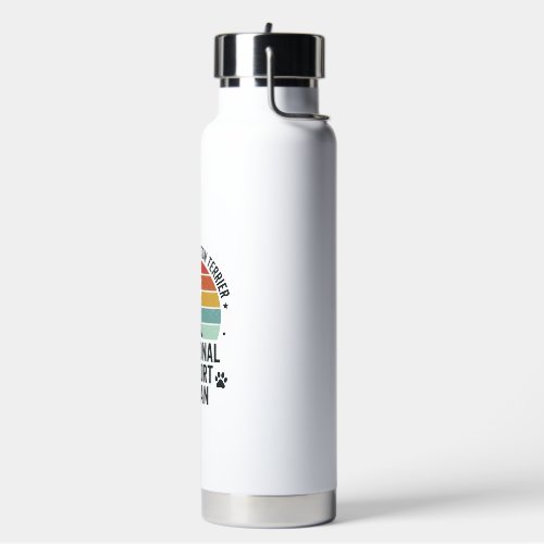 Bedlington Terrier Emotional Support Human Vintage Water Bottle