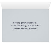 Bedlington Terrier Holiday Card (Inside Horizontal (Bottom))