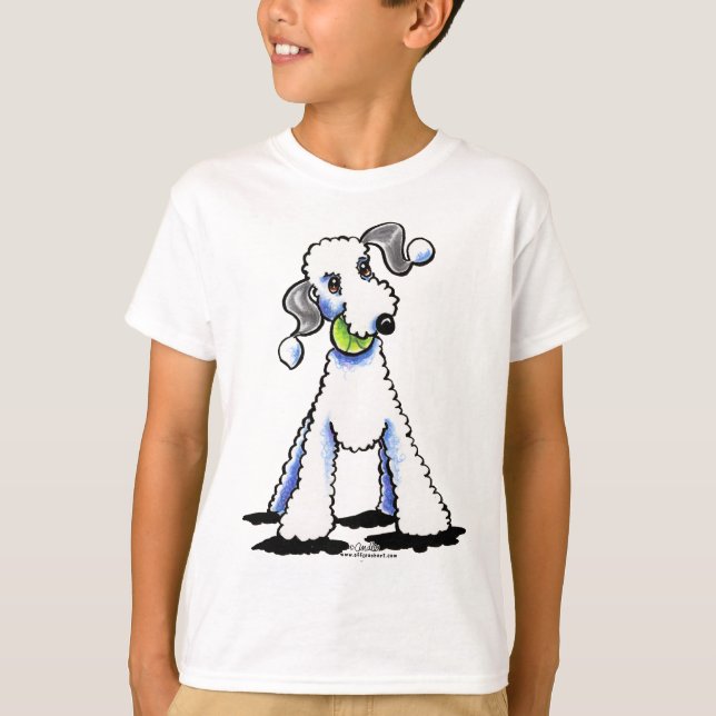 Bedlington Terrier Let's Play T-Shirt (Front)