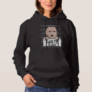 Bedlington Terrier Mugshot Guilty Dog Hoodie