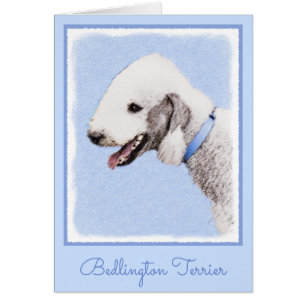Bedlington Terrier Painting - Original Dog Art