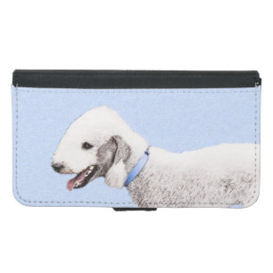 Bedlington Terrier Painting - Original Dog Art Samsung Galaxy S5 Wallet Case