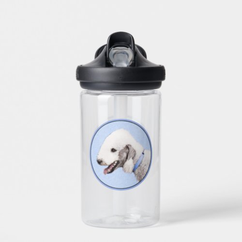 Bedlington Terrier Painting _ Original Dog Art Water Bottle