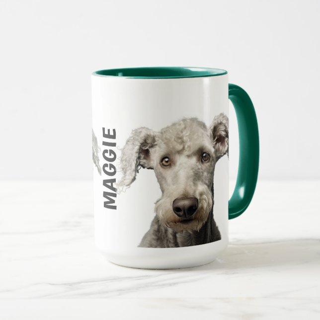 Bedlington Terrier Personalized  Mug (Front Right)