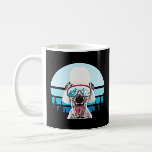 Bedlington Terrier Skiing Winter Mountain Ski Dog  Coffee Mug