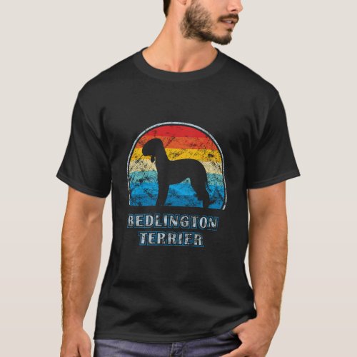 Bedlington Terrier Vintage Design Dog T_Shirt