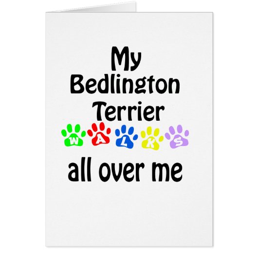 Bedlington Terrier Walks Design (Front)