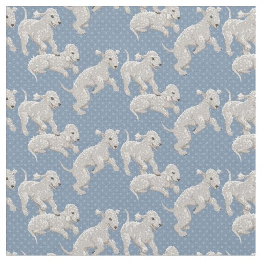 Bedlington Terriers Fabric