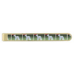 Bedlington Terriers Gold Finish Tie Clip