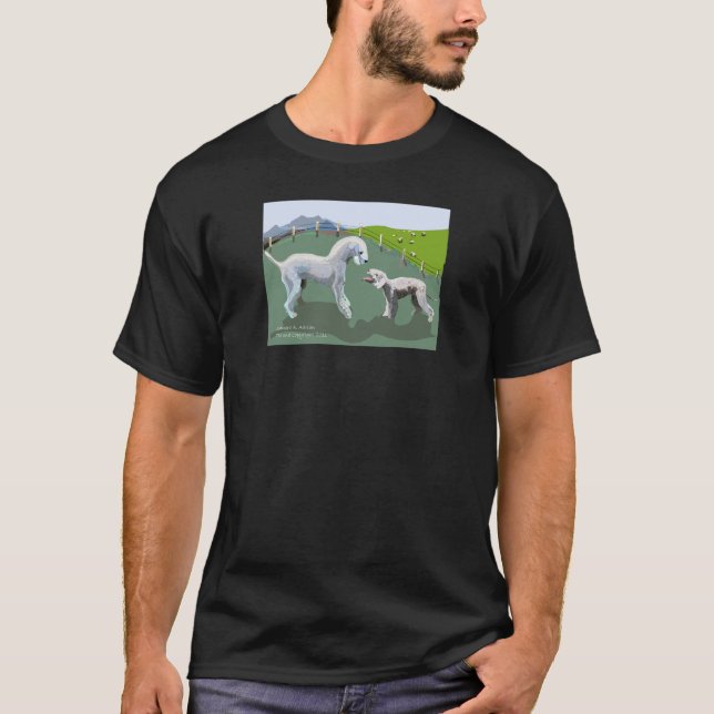 Bedlington Terriers - Meeting your Hero T-Shirt (Front)