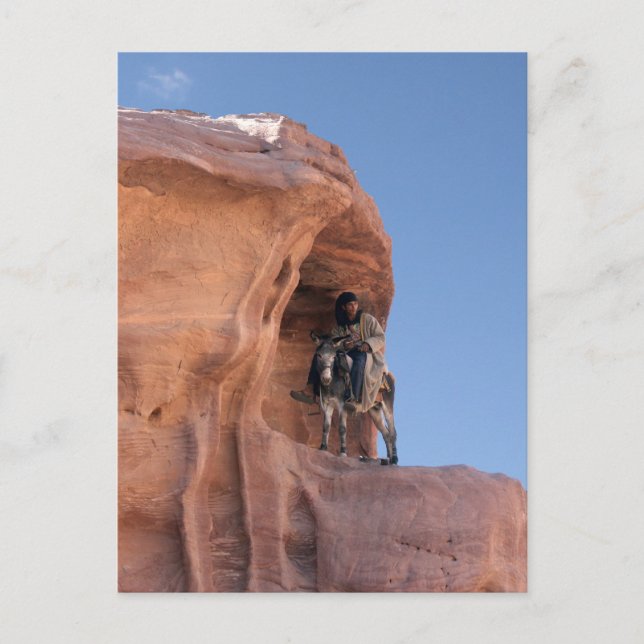 Bedouin in Petra Postcard (Front)