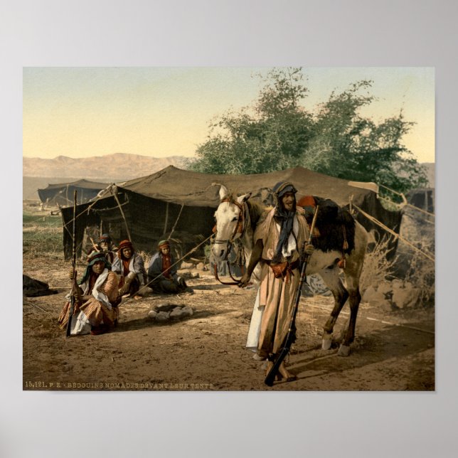 Bedouin Tent in the Holy Land Poster (Front)