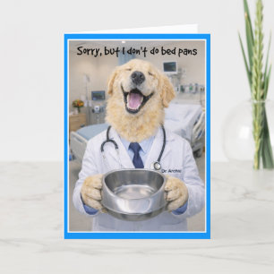 Bedpan Help Get Well Card BPA-1
