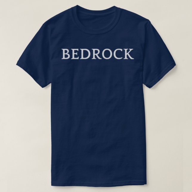 BEDROCK English word Apparel  T-Shirt (Design Front)