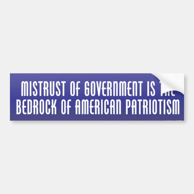 Bedrock of Patriotism Bumper Sticker (Front)