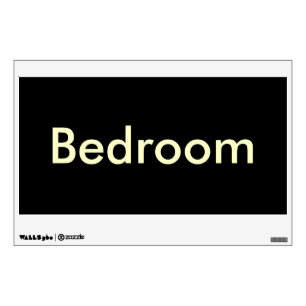 Bedroom Door Sign-Temporary/Reusable Wall Sticker