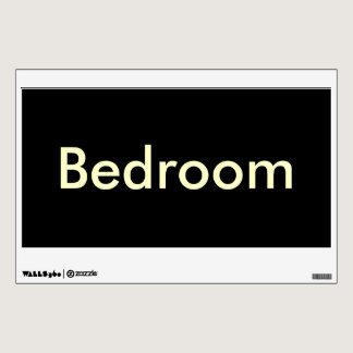 Bedroom Door Sign-Temporary/Reusable Wall Sticker