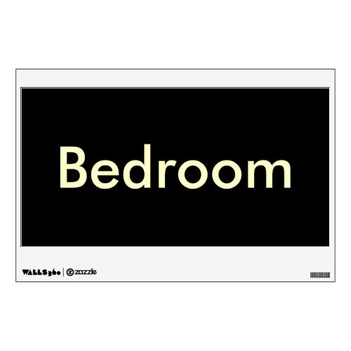 Bedroom Door Sign_TemporaryReusable Wall Sticker