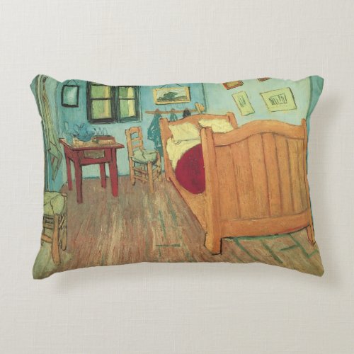 Bedroom in Arles by Vincent van Gogh Accent Pillow
