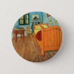 Bedroom In Arles By Vincent Van Gogh Button at Zazzle