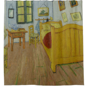 Bedroom in Arles, Oil Painting, Vincent Van Gogh Shower Curtain