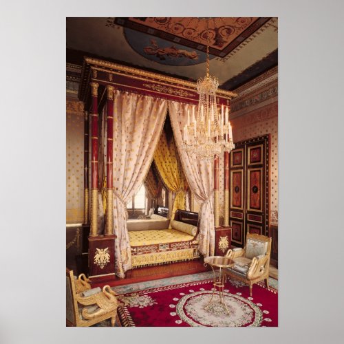 Bedroom of Queen Hortense de Beauharnais Poster