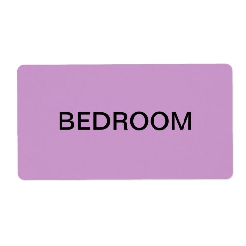 Bedroom Packing  Moving Label