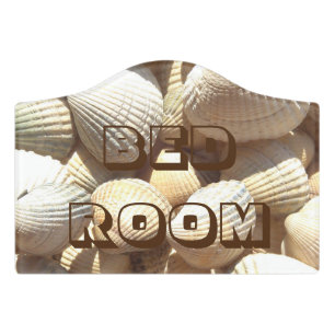Bedroom Sea Shells, Exotic Tropical Romantic Sign
