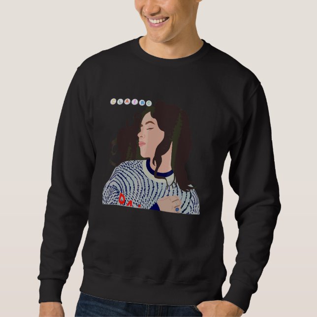 Bedroom Singer Illustration Diary Sweatshirt (Front)