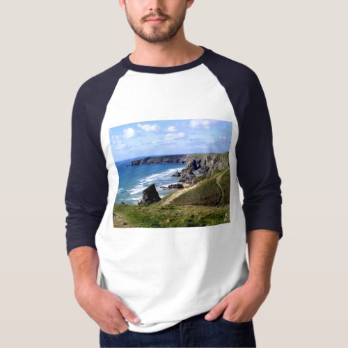 Bedruthan steps Cornwall T_Shirt