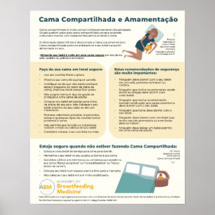 Bedsharing and Breastfeeding Poster (Portuguese)