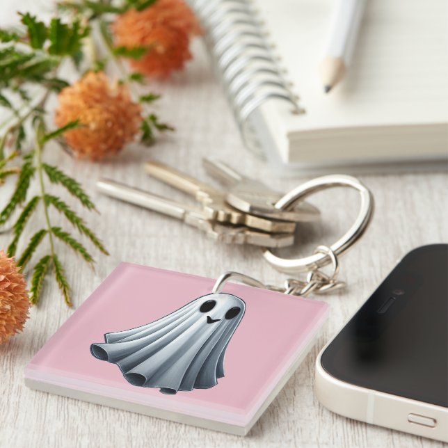 Bedsheet Ghost  Keychain (Front Right)