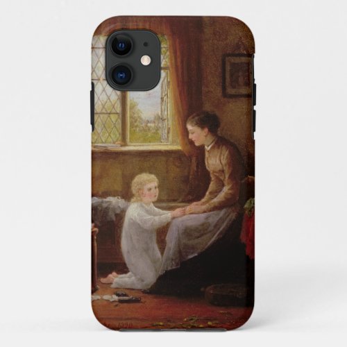 Bedtime 1890 oil on panel iPhone 11 case