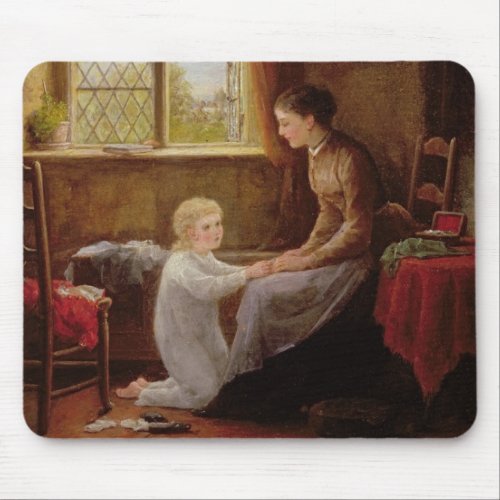 Bedtime 1890 oil on panel mouse pad