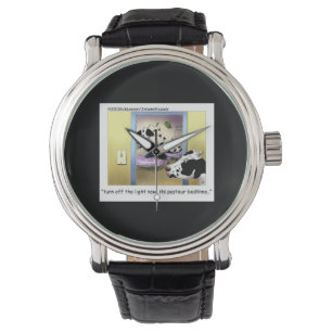 Bedtime 4 Cows Funny Unisex Watch