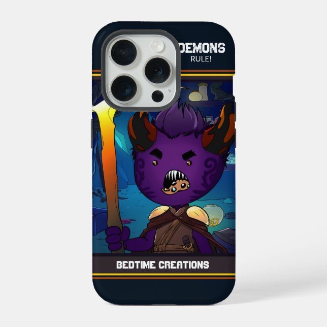 Bedtime Creations Demons Rule! Iphone Case (Back)