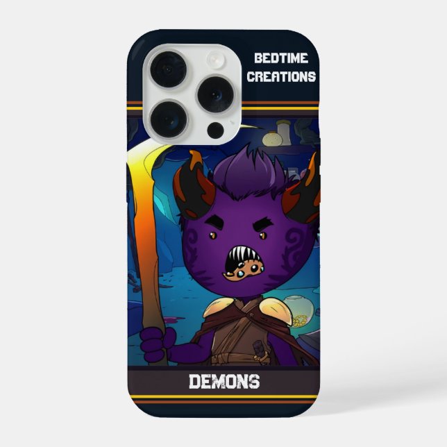 Bedtime Creations Demons Rule! Iphone Case (Back)