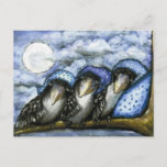 Bedtime Crows By Tanya Bond Postcard at Zazzle