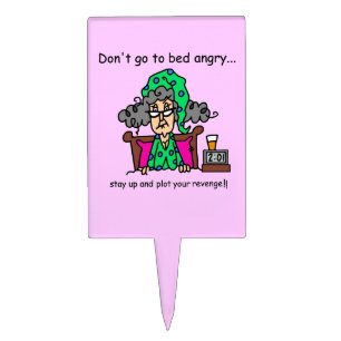 Bedtime Humor Cake Topper