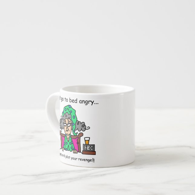 Bedtime Humor Espresso Cup (Front Left)