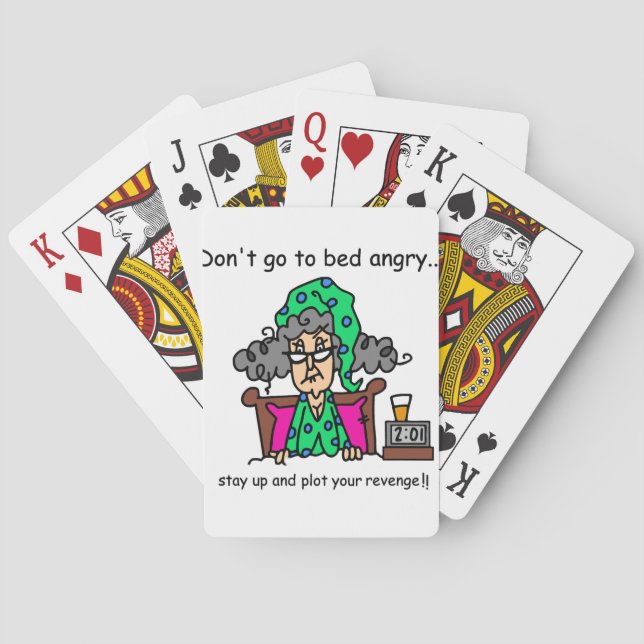 Bedtime Humor Poker Cards (Back)