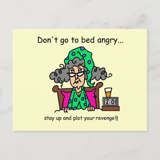 Bedtime Humor Postcard (Front)