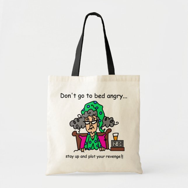 Bedtime Humor Tote Bag (Front)