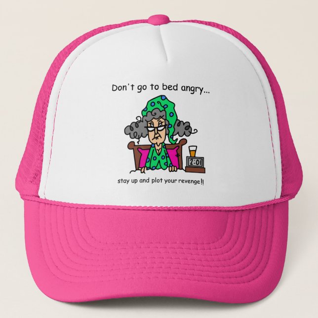 Bedtime Humor Trucker Hat (Front)