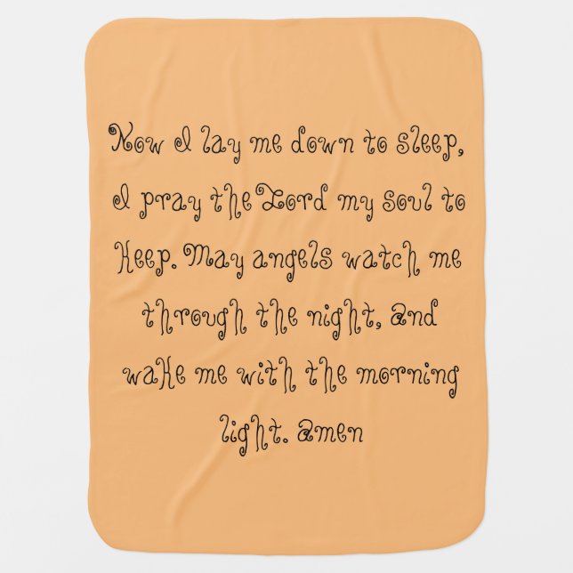 Bedtime Prayer Blanket (Front)