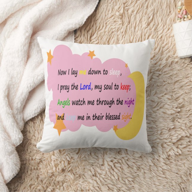 Bedtime Prayer Pillow (Girls) (Blanket)