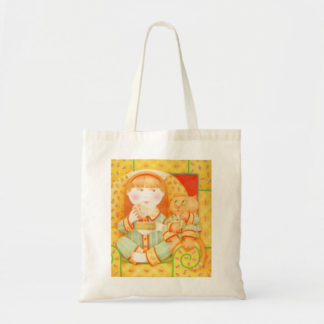 BEDTIME SNACK Budget Tote Bag (Front)